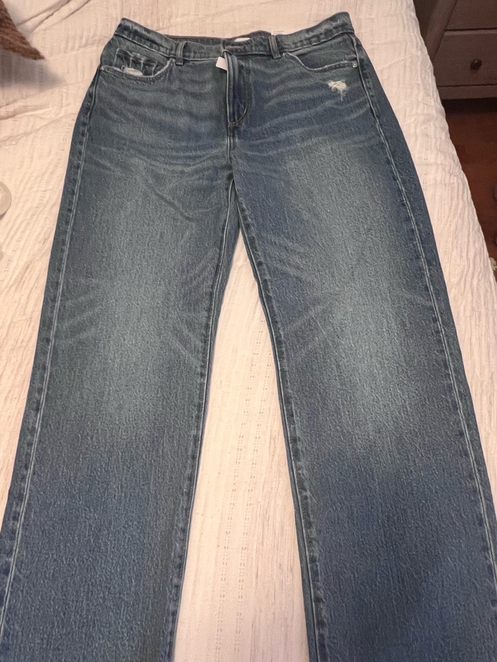LOFT Women's Blue Straight-Leg Jeans - NWT